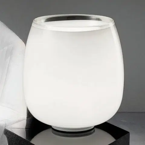 Stolní lampy Vistosi Implode - skleněná stolní lampa Ø 38 cm