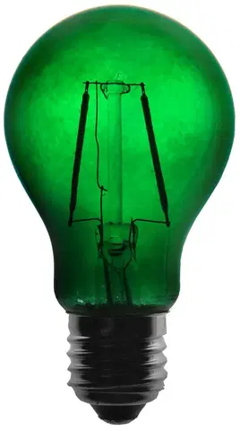 LED žárovky Exihand Žárovka LED FILAMENT A60, 36V ss., zelená PARTY.ZAROVKA.ZE