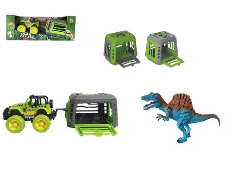 Hračky MAC TOYS - Jeep s přívěsem a dinosaurem, Mix produktů