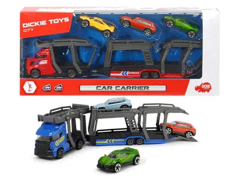 Hračky DICKIE - Autotransportér 28 cm + 3 autíčka, 2 druhy