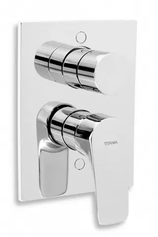 Koupelnové baterie NOVASERVIS Vanová sprchová baterie s přepínačem Titania Nice chrom 97050R,0
