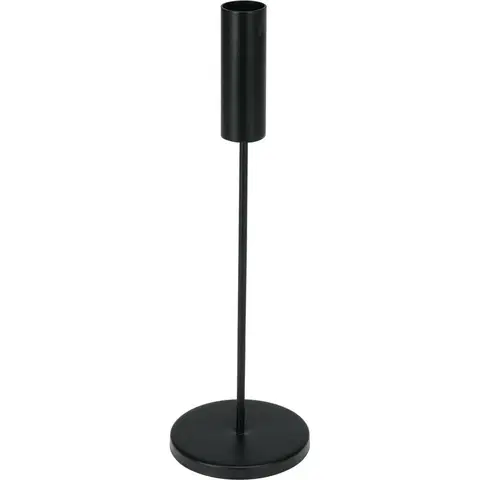 Svícny Kovový svícen Minimalist černá, 8 x 25,5 cm