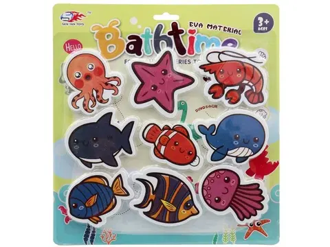 Hračky MADE - Zvířátka mořský svět do vany, soft, 29 x 1 x 31 cm