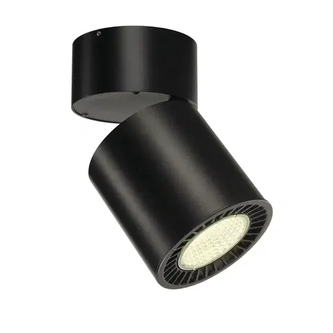 LED stropní svítidla SLV BIG WHITE SUPROS MOVE CL LED vnitřní stropní přisazené svítidlo, kruhové, černá, 4000K, reflektoru 60°, CRI90, 2700lm 1003287