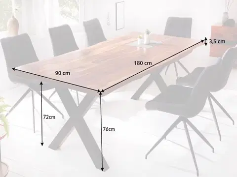 Jídelní stoly Jídelní stůl ATLAS Dekorhome 180x90x76 cm