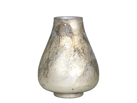 Dekorativní vázy Mocca antik skleněná dekorační váza / svícen Vissia - Ø 20*26 cm Chic Antique 74026820