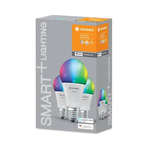 Chytré žárovky LEDVANCE SMART+ LEDVANCE SMART+ WiFi E27 9W Classic RGBW 3ks