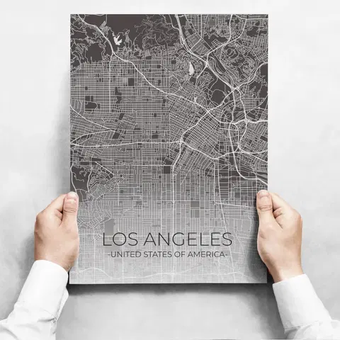 Moderní obrazy Sada obrazů - Map of Los Angeles