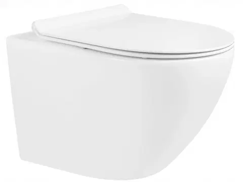 Záchody MEXEN/S Lena Závěsná WC mísa včetně sedátka s slow-slim, duroplast, bílá 30220100