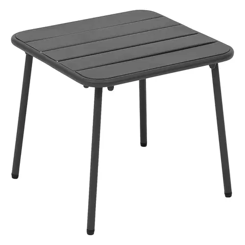 Zahradní stolky Hliníkový odkládací stolek CARMEN 45x45 cm (antracit)