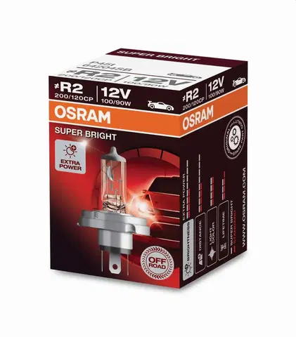 Autožárovky OSRAM R2 12V 100/90W - SUPER BRIGHT PREMIUM OFF ROAD 64204SB