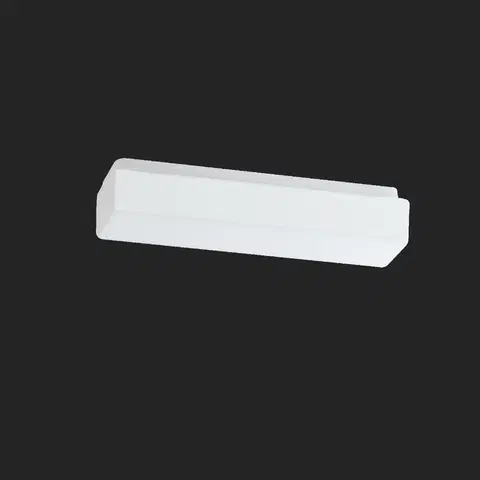 Klasická nástěnná svítidla OSMONT 55321 SYLVIA 2A stropní/nástěnné skleněné svítidlo bílá IP44 2x28W E14