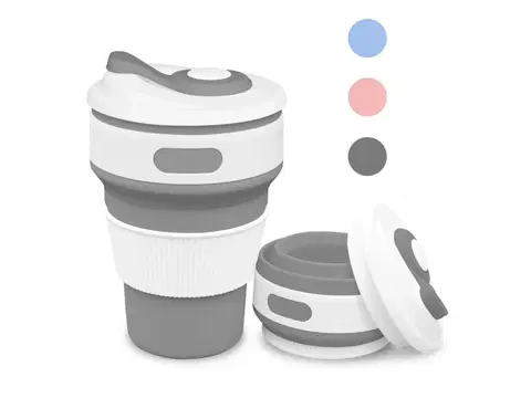 Sklenice PROHOME - Pohár na kávu silikon skládací různé barvy