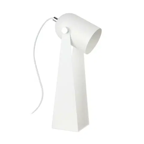 Stolní lampy do kanceláře ZUMALINE A2056-MWH ARIES stolní pracovní lampa matná bílá/chrom