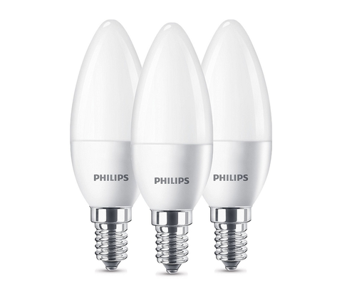 LED osvětlení Philips SADA 3x LED Žárovka Philips B35 E14/5,5W/230V 2700K 