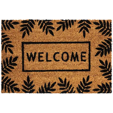 Koberce a koberečky Trade Concept Kokosová rohožka Welcome Listy, 40 x 60 cm