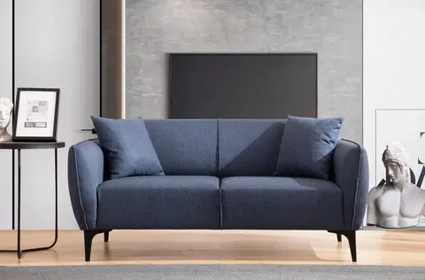 Pohovky a gauče Pohovka BELISSIMO dvoumístná modrá