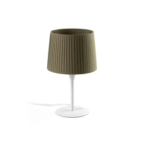 Designové stolní lampy FARO SAMBA bílá/skládaná zelená mini stolní lampa