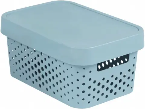 Úložné boxy CURVER - Box umělá hmota + víko 4,5l světle šedý