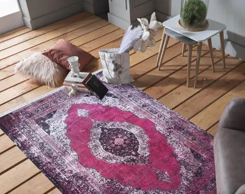 Vintage koberce Růžový orientální koberec ve vintage stylu