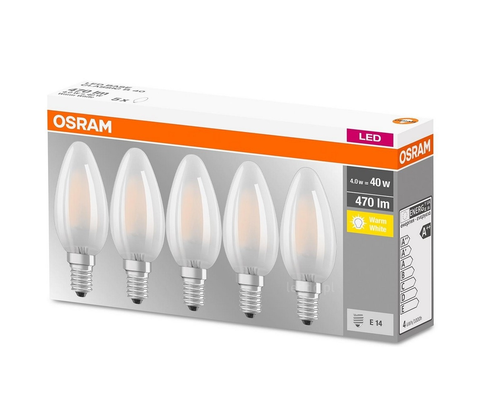 LED osvětlení Osram SADA 5x LED Žárovka VINTAGE E14/4W/230V 2700K - Osram 