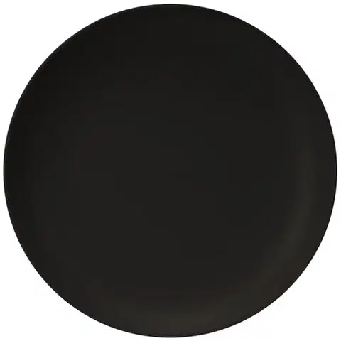 Talíře Dezertní talíř Allier, černá, 20 x 2,5 cm, kamenina