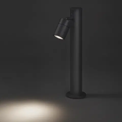 Venkovni stojaci lampy Venkovní lampa šedá nerezová ocel 45 cm nastavitelná IP44 - Solo