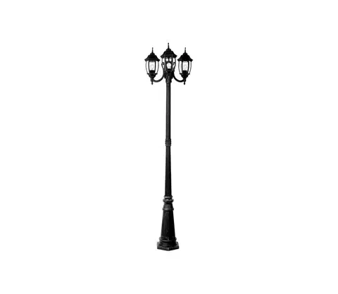 Zahradní lampy Lucide Lucide 11835/03/30 - Venkovní lampa TIRENO 3xE27/60W/230V černá IP44 