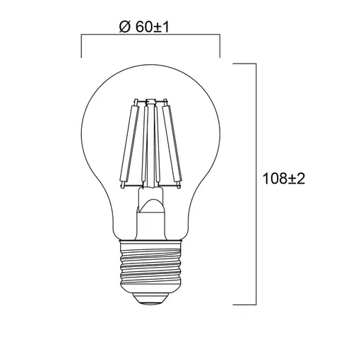 LED žárovky Sylvania Sylvania E27 filament LED žárovka 2,3W 2700K 485lm