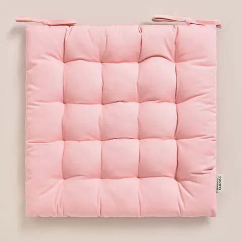 Podsedáky na židle Podsedák světle růžové barvy CARMEN 40x40 cm