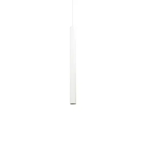 LED lustry a závěsná svítidla LED Závěsné svítidlo Ideal Lux Ultrathin SP1 small bianco 156682 bílé 40cm