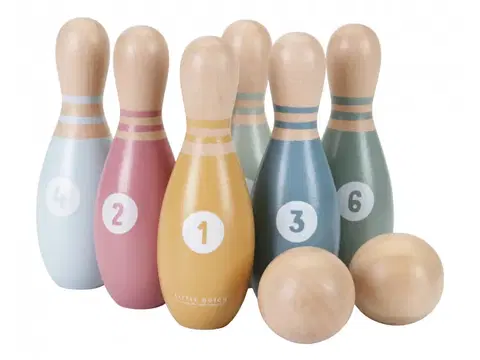 Hračky LITTLE DUTCH - Bowling dřevěný