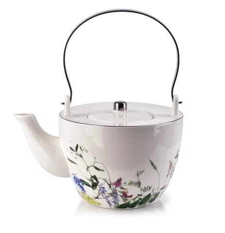 Čajníky Affekdesign Porcelánová konvice na čaj Elfique 870 ml bílá