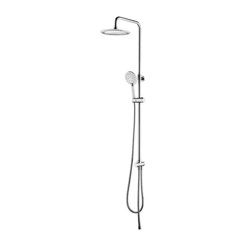 Sprchy a sprchové panely OMNIRES NEVADA sprchový sloup chrom / bílá /CRB/ SYSNEVADACRB