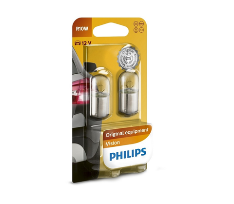 Žárovky Philips SADA 2x Autožárovka Philips VISION 12814B2 BA15s/10W/12V 