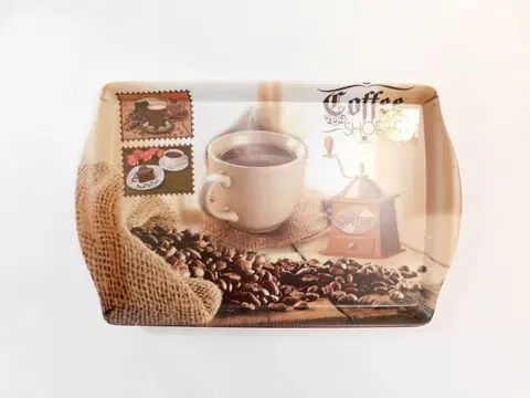Podnosy a tácy PROHOME - Podnos COFFEE 34x23,5cm