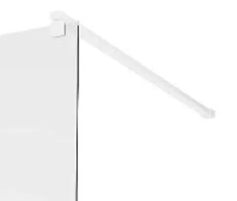 Sprchové kouty MEXEN KIOTO sprchová rozpěra do WALK-IN stěny 8mm bílá 800-01-20