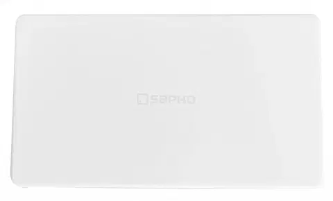 Koupelna SAPHO Kryt odpadu 144x82, logo SAPHO, litý mramor, bílá ND-55032-1