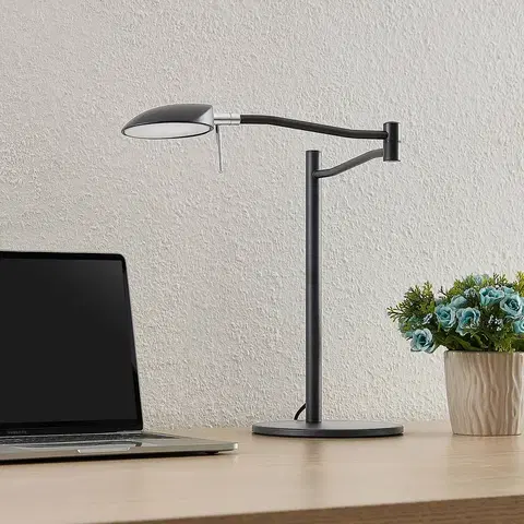 Stolní lampy kancelářské Lucande Stolní LED lampa Lucande Dessania, flexibilní
