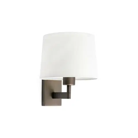 Nástěnná svítidla s látkovým stínítkem FARO ARTIS nástěnná lampa, bronzová/bílá