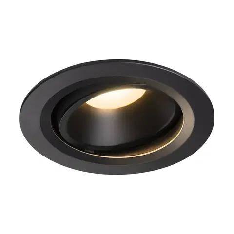 LED podhledová svítidla SLV BIG WHITE NUMINOS MOVE DL L vnitřní LED zápustné stropní svítidlo černá/černá 3000 K 55° otočné a výkyvné 1003655