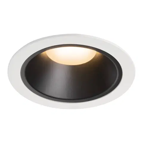 LED podhledová svítidla SLV BIG WHITE NUMINOS DL XL vnitřní LED zápustné stropní svítidlo bílá/černá 2700 K 20° 1003997