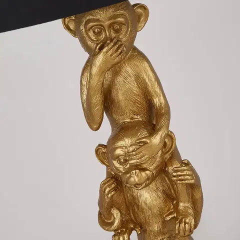 Stolní lampy Searchlight Textilní stolní lampa Three Wise Monkeys