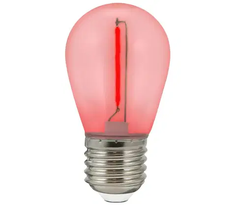 LED osvětlení  SADA 2x LED Žárovka PARTY E27/0,3W/36V červená 
