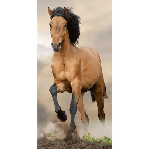 Ručníky Jerry Fabrics Osuška Horse brown, 70 x 140 cm