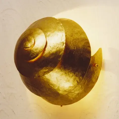 Nástěnná svítidla Holländer Nástěnné světlo Snail One ve zlaté