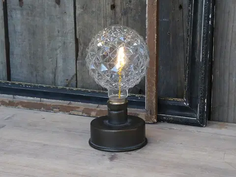 Lampy Dekorační stolní lampička Nostalgic Led - Ø 8*17cm  Chic Antique 71374-00