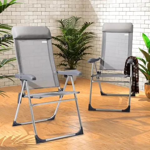 Zahradní křesla a židle Skládací zahradní židle 4 ks D1412 Dekorhome