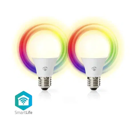Žárovky  SmartLife chytrá LED žárovka E27 9W 806lm barevná + teplá/studená bílá, sada 2ks