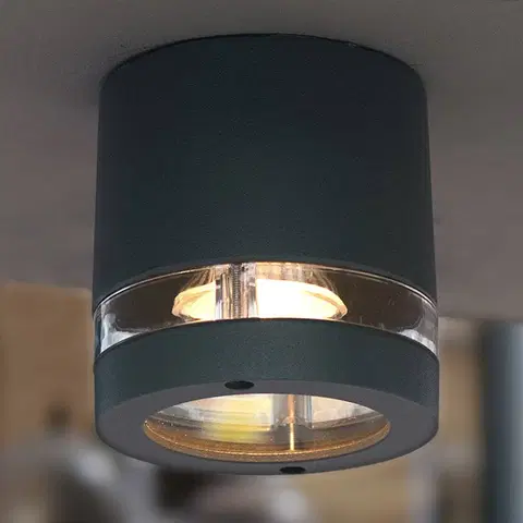 Venkovní stropní osvětlení LUTEC Venkovní stropní svítidlo Focus antracit